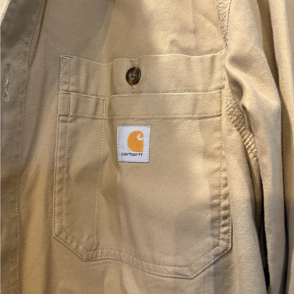 Carhartt Men’s M Rugged Flex Tan Shirt - Picture 2 of 4